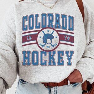 90s Colorado Avalanche Hockey Sweatshirt, Retro NHL Colorado Avalanche Shirt Tee